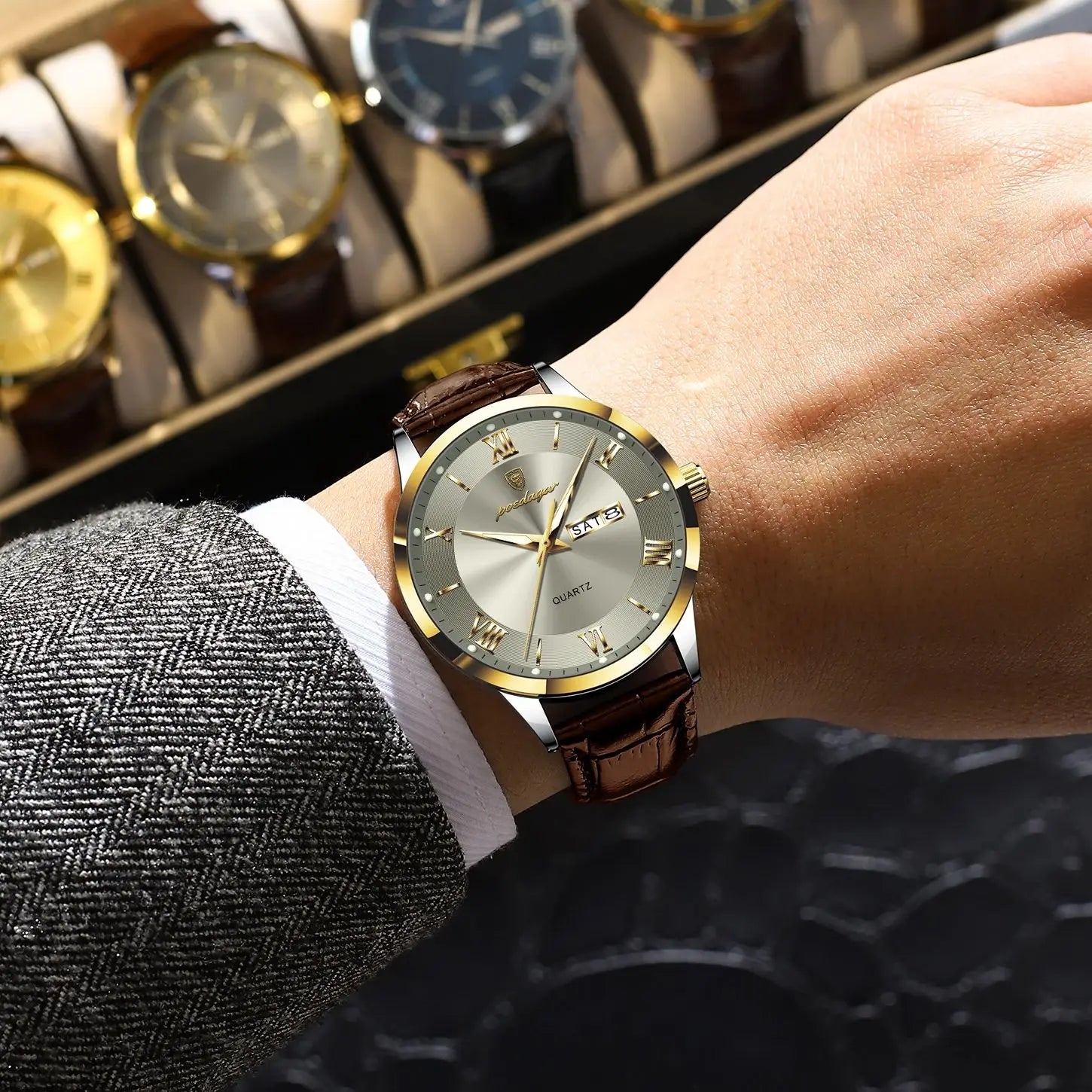 Executive Leather Watch