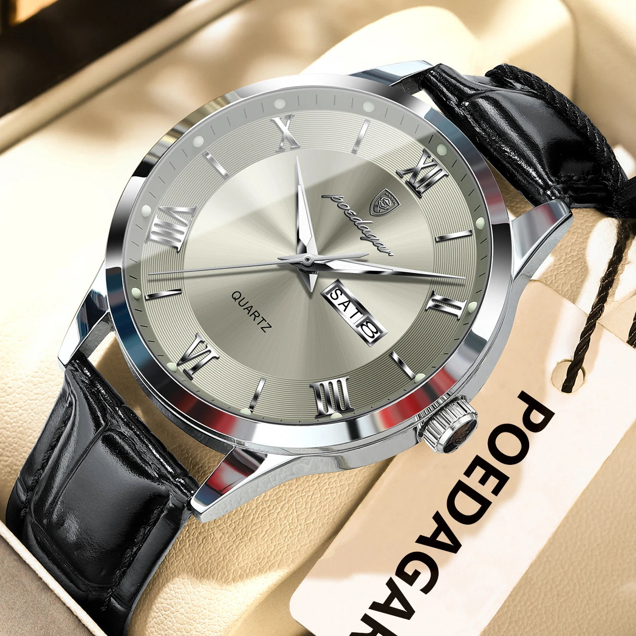 Executive Leather Watch